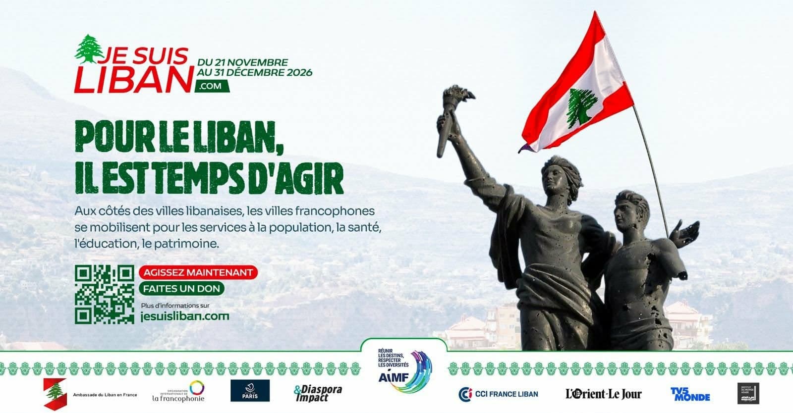 Campagne Je suis Liban — du 21 novembre au 31 décembre 2026